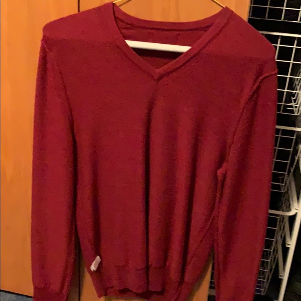 Merino wool v neck sweater